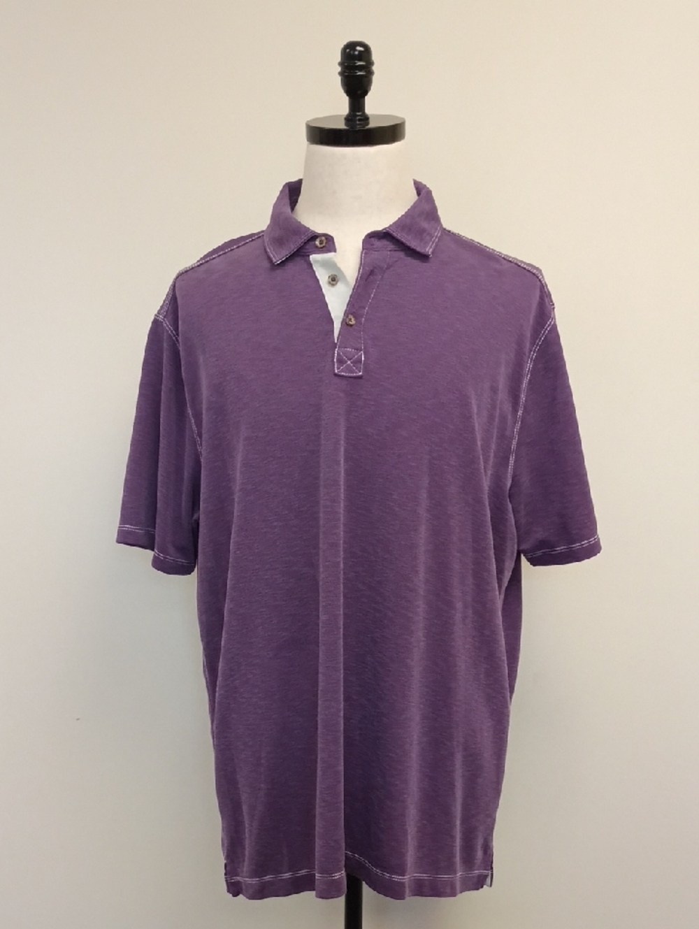 Johnston & Murphy Purple Polo Shirt XXL Short Sleeve